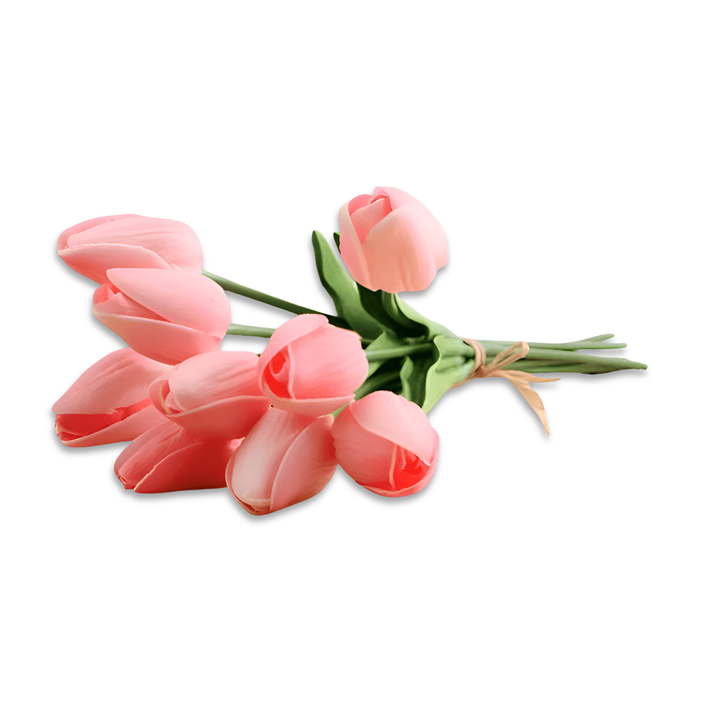 Künstliche - Tulpen 6er-Set Kunstleder 36 cm