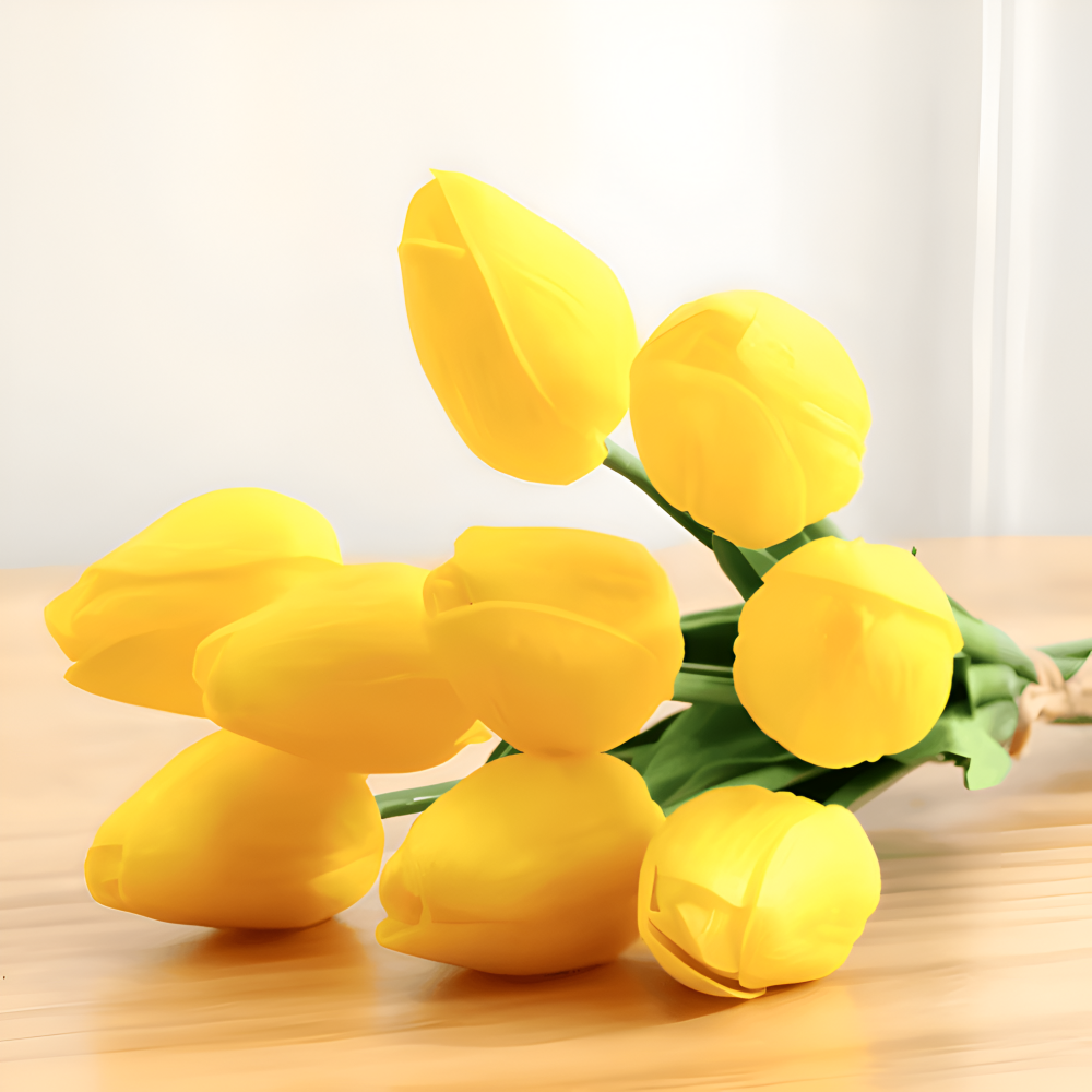 Künstliche - Tulpen 6er-Set Kunstleder 36 cm