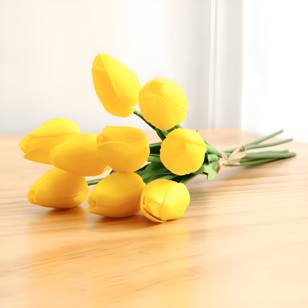 Künstliche - Tulpen 6er-Set Kunstleder 36 cm