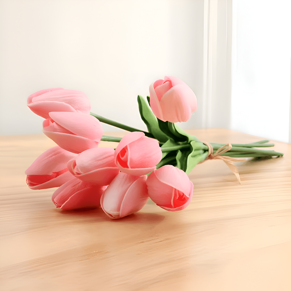Künstliche - Tulpen 6er-Set Kunstleder 36 cm