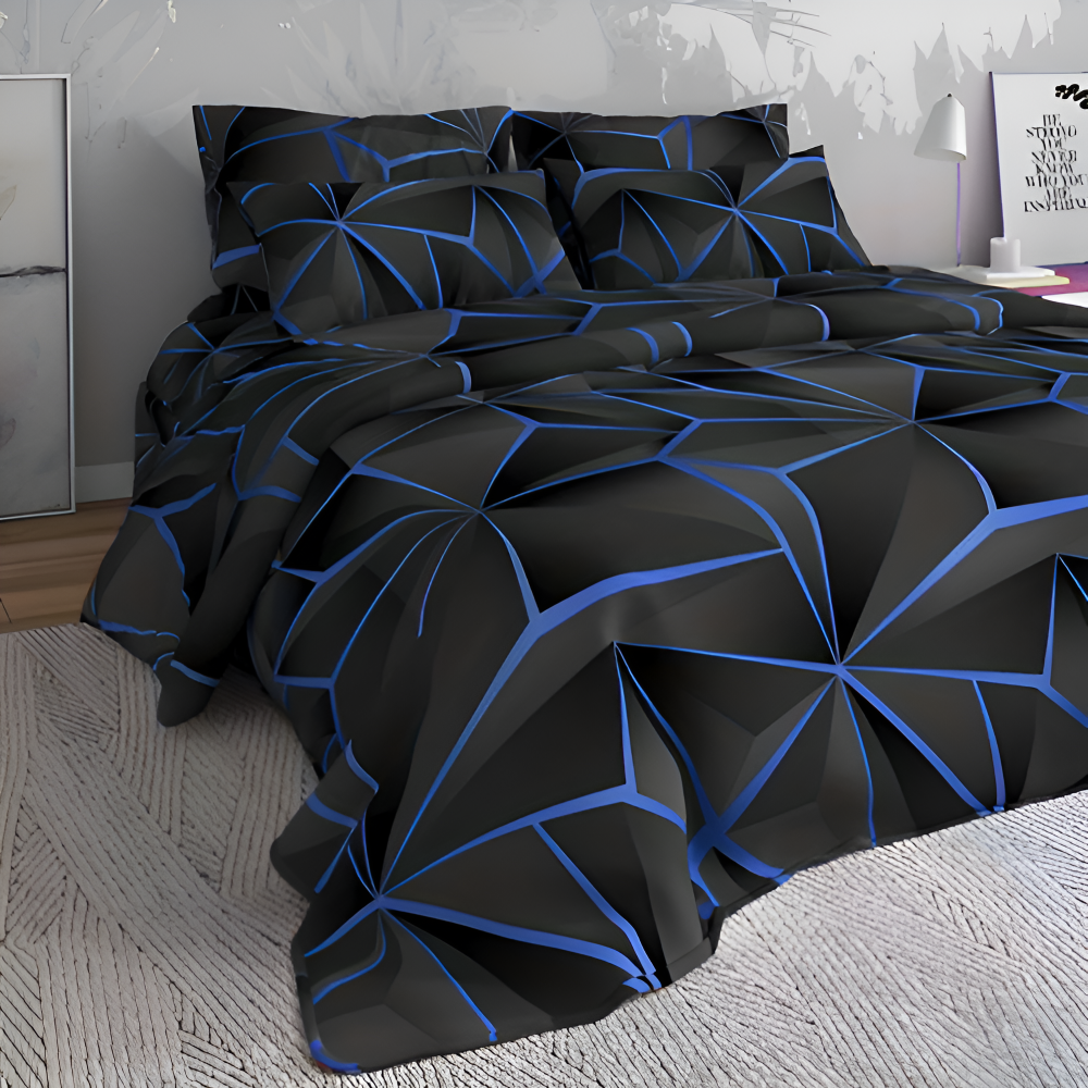 Soft - Comforter - Luxe Bettwäsche-Set 3D Plaid Print