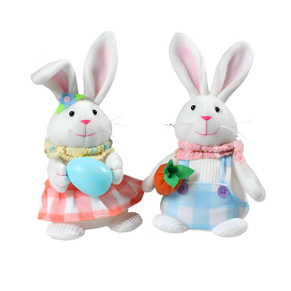 SoftiGlow - LED Osterhase Gnom aus Plüsch