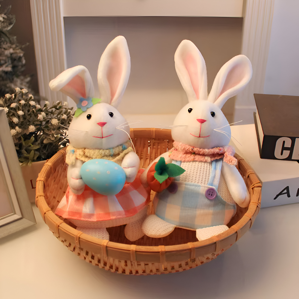 SoftiGlow - LED Osterhase Gnom aus Plüsch