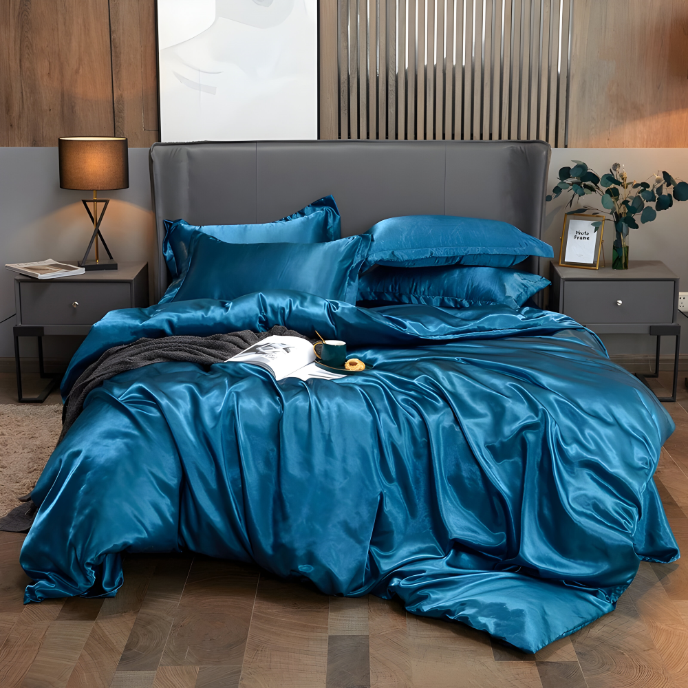 SoftiRay - Bettwäsche Set einfarbig aus Rayon-Satin