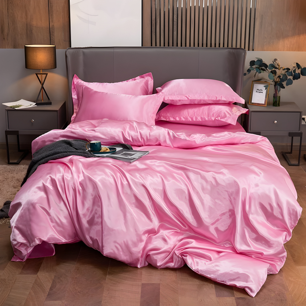 SoftiRay - Bettwäsche Set einfarbig aus Rayon-Satin