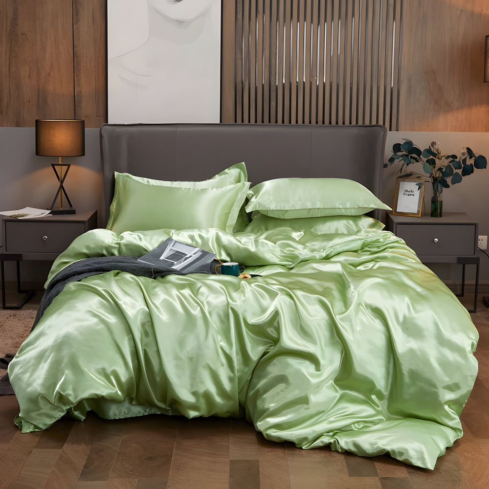 SoftiRay - Bettwäsche Set einfarbig aus Rayon-Satin