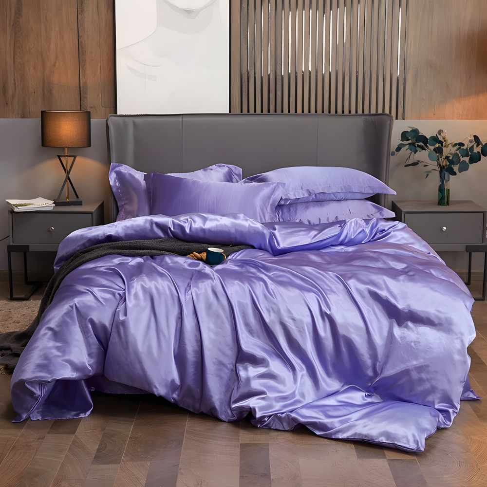 SoftiRay - Bettwäsche Set einfarbig aus Rayon-Satin