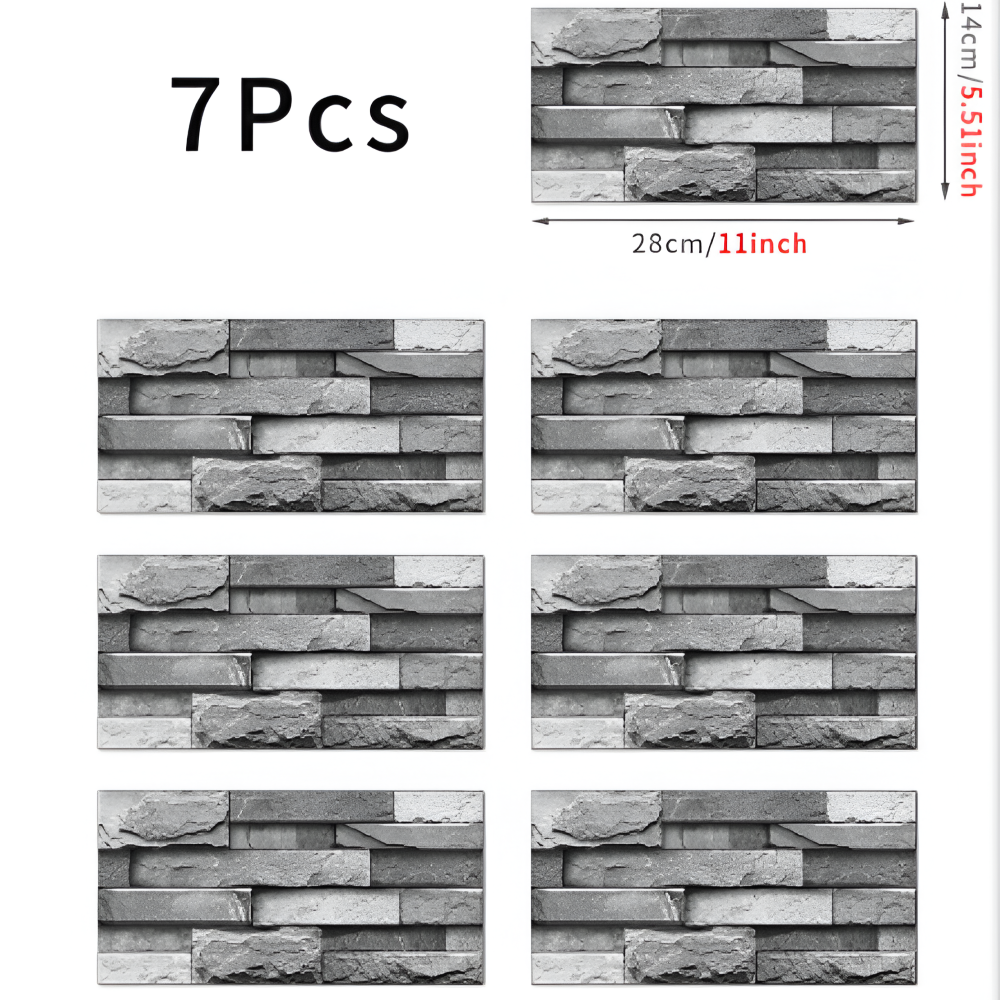 StickTile Wandpaneele - 7/14/21 Stück Selbstklebende, Wasserfeste Marmorfliesen Wanddekoration