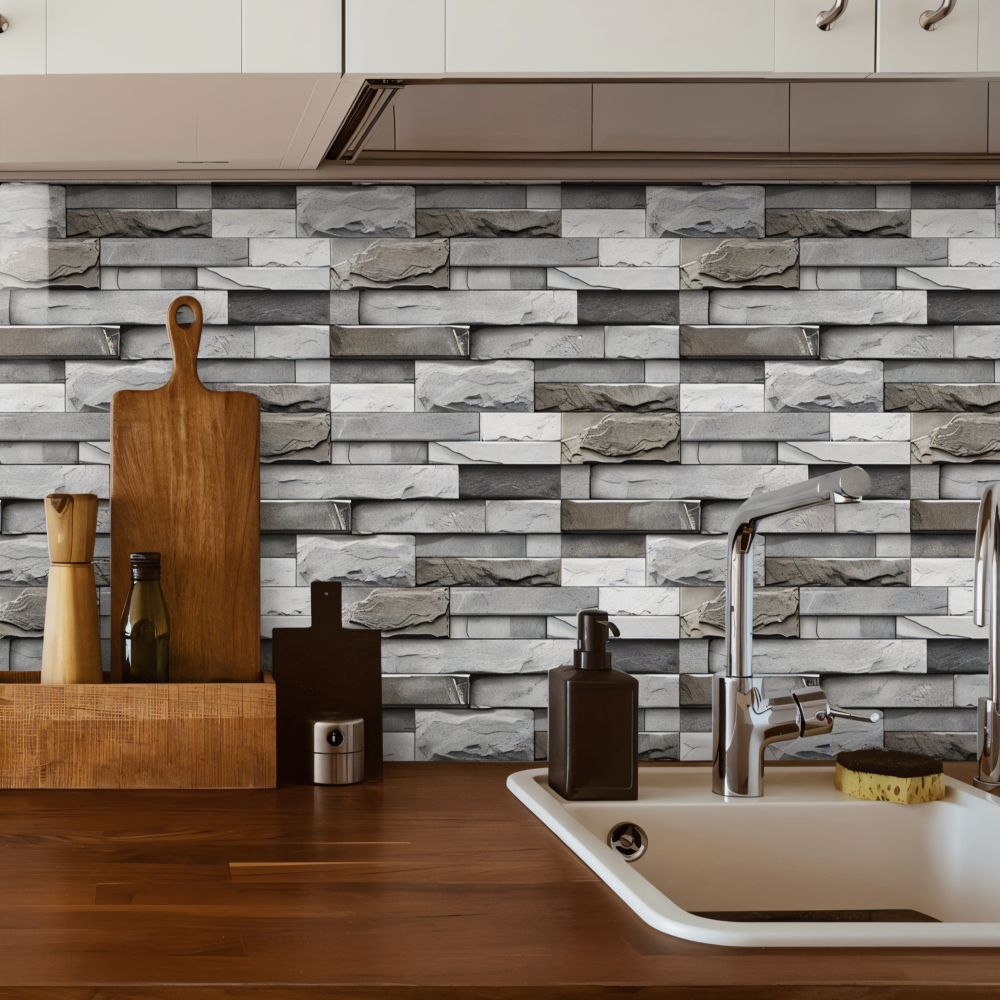 StickTile Wandpaneele - 7/14/21 Stück Selbstklebende, Wasserfeste Marmorfliesen Wanddekoration