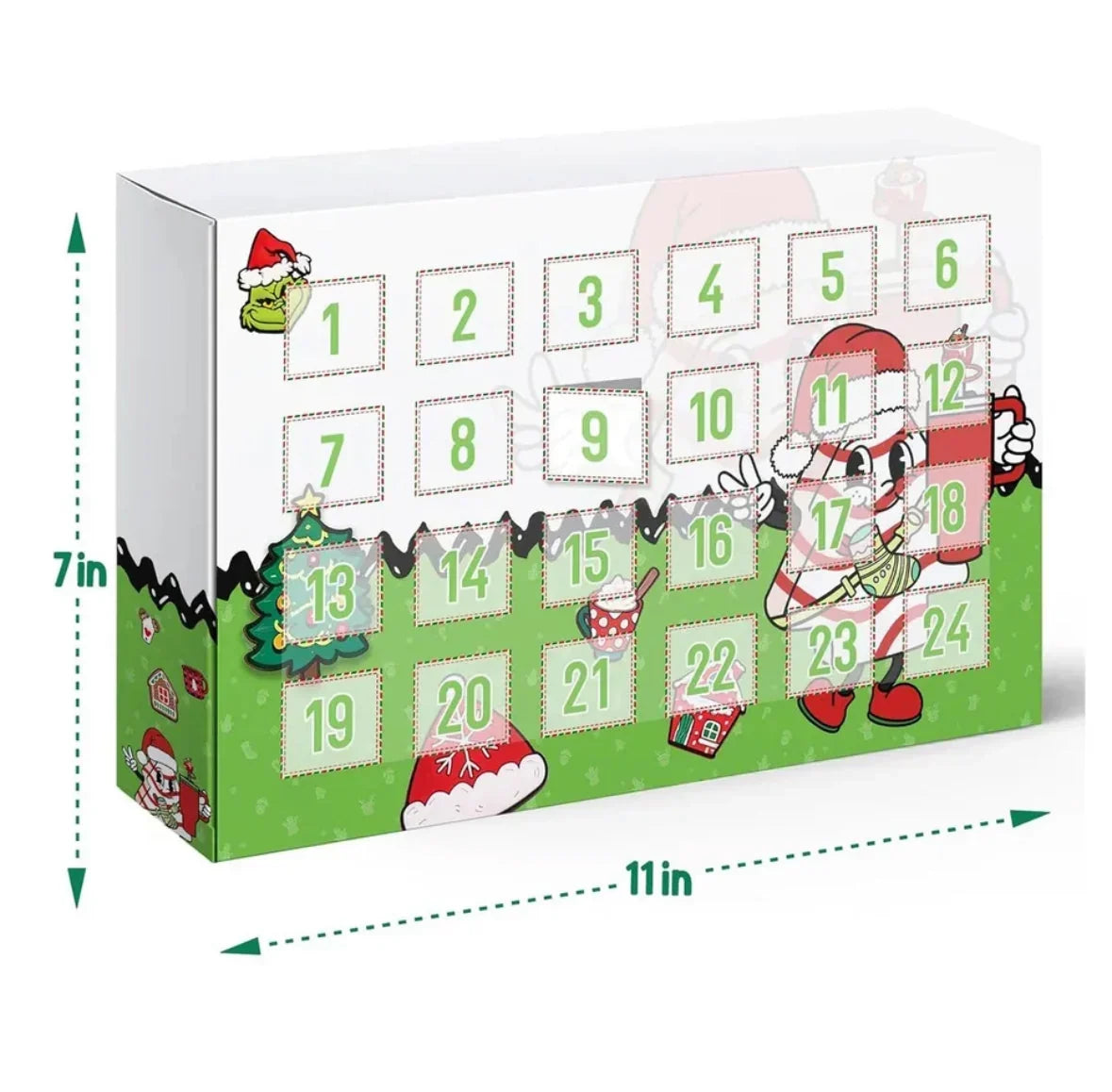 SipMerry - Adventskalender mit 24 Strohhalm-Dekorationen