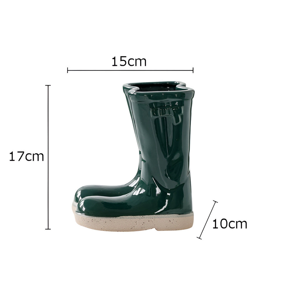Keramikvase - Stiefel-Design
