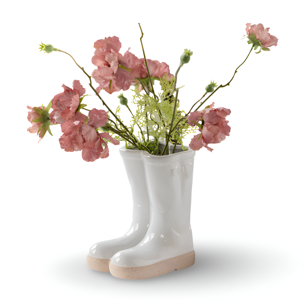 Keramikvase - Stiefel-Design