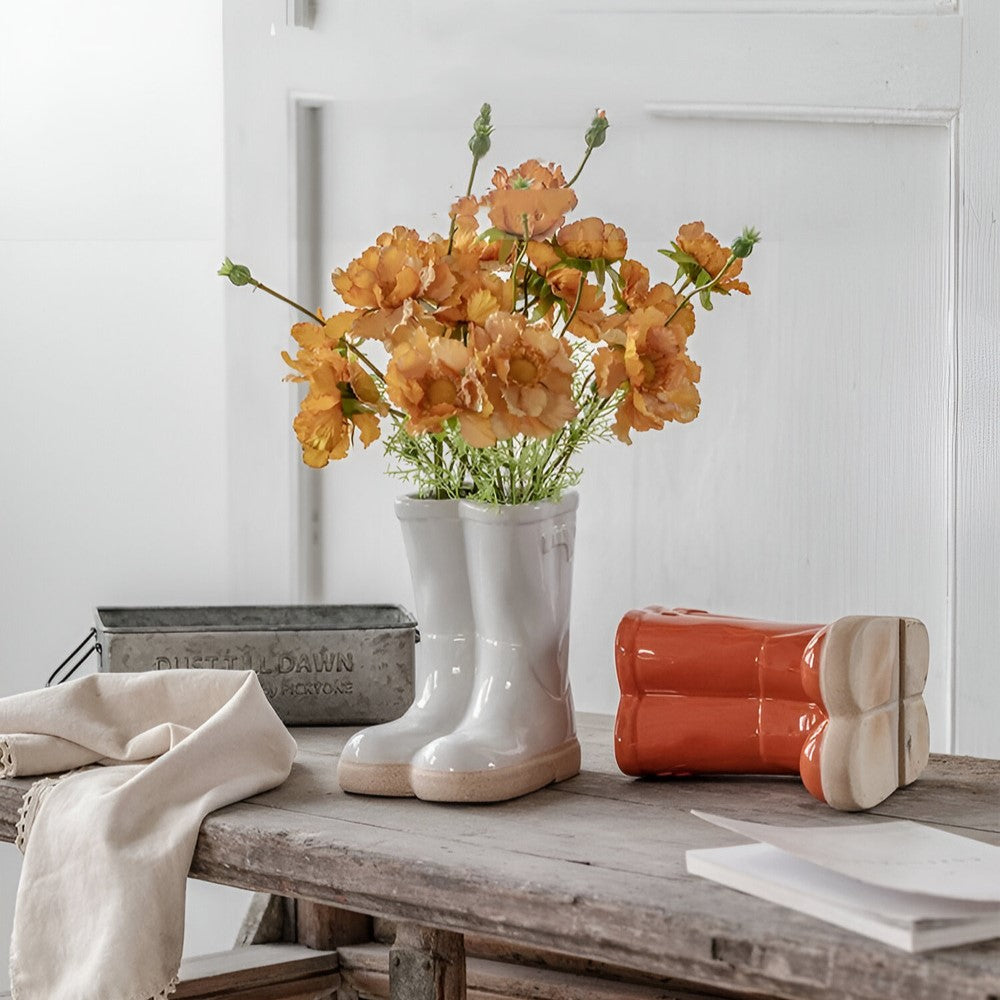 Keramikvase - Stiefel-Design