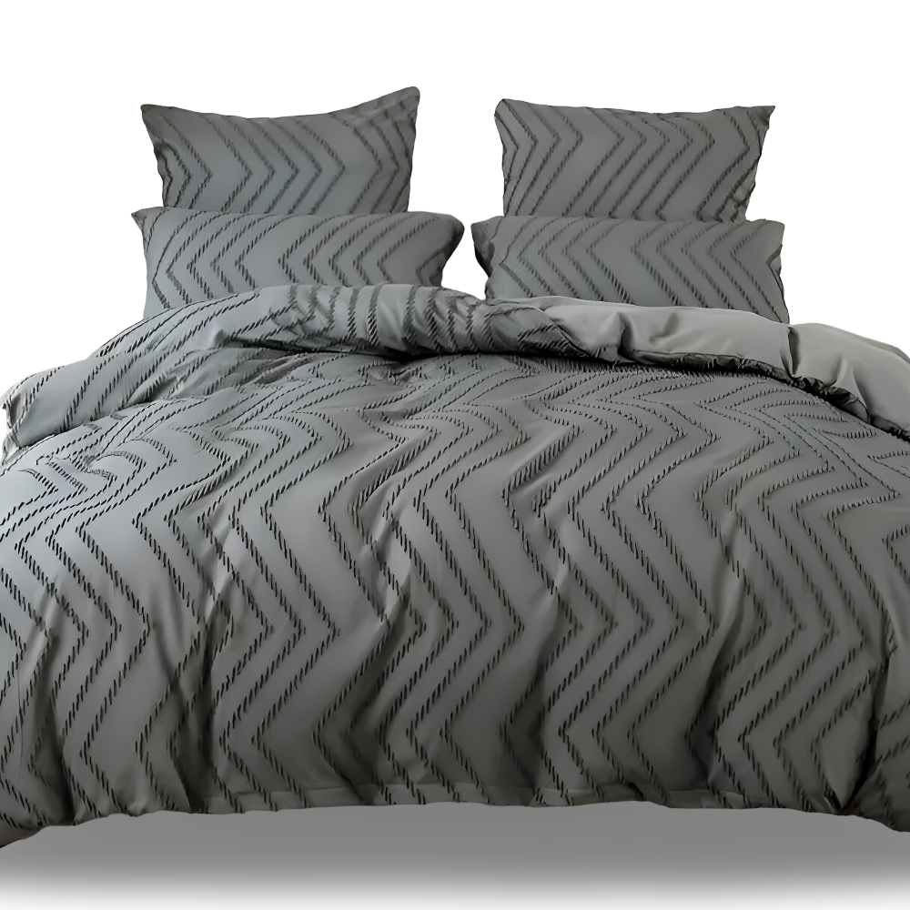 Sommer gestreifte Leinen Bettdecke - Seidig weich & waschbar für kühlen Komfort