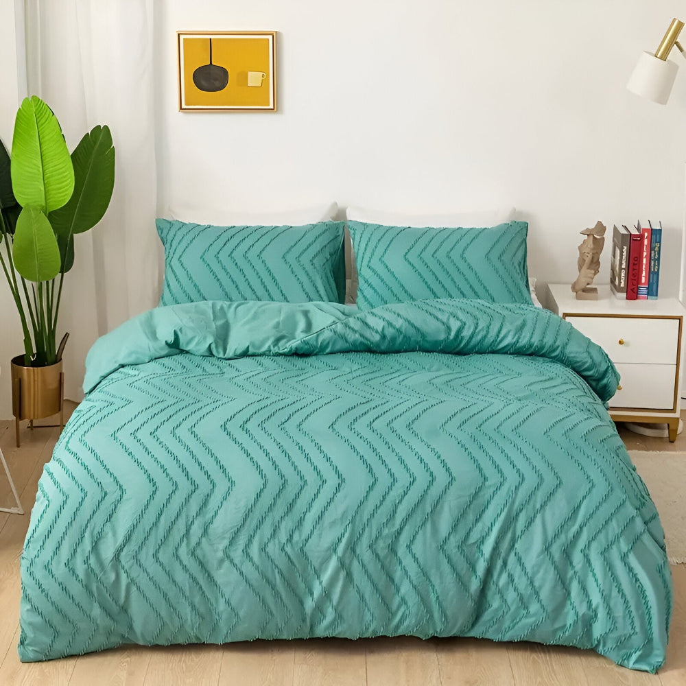 Sommer gestreifte Leinen Bettdecke - Seidig weich & waschbar für kühlen Komfort