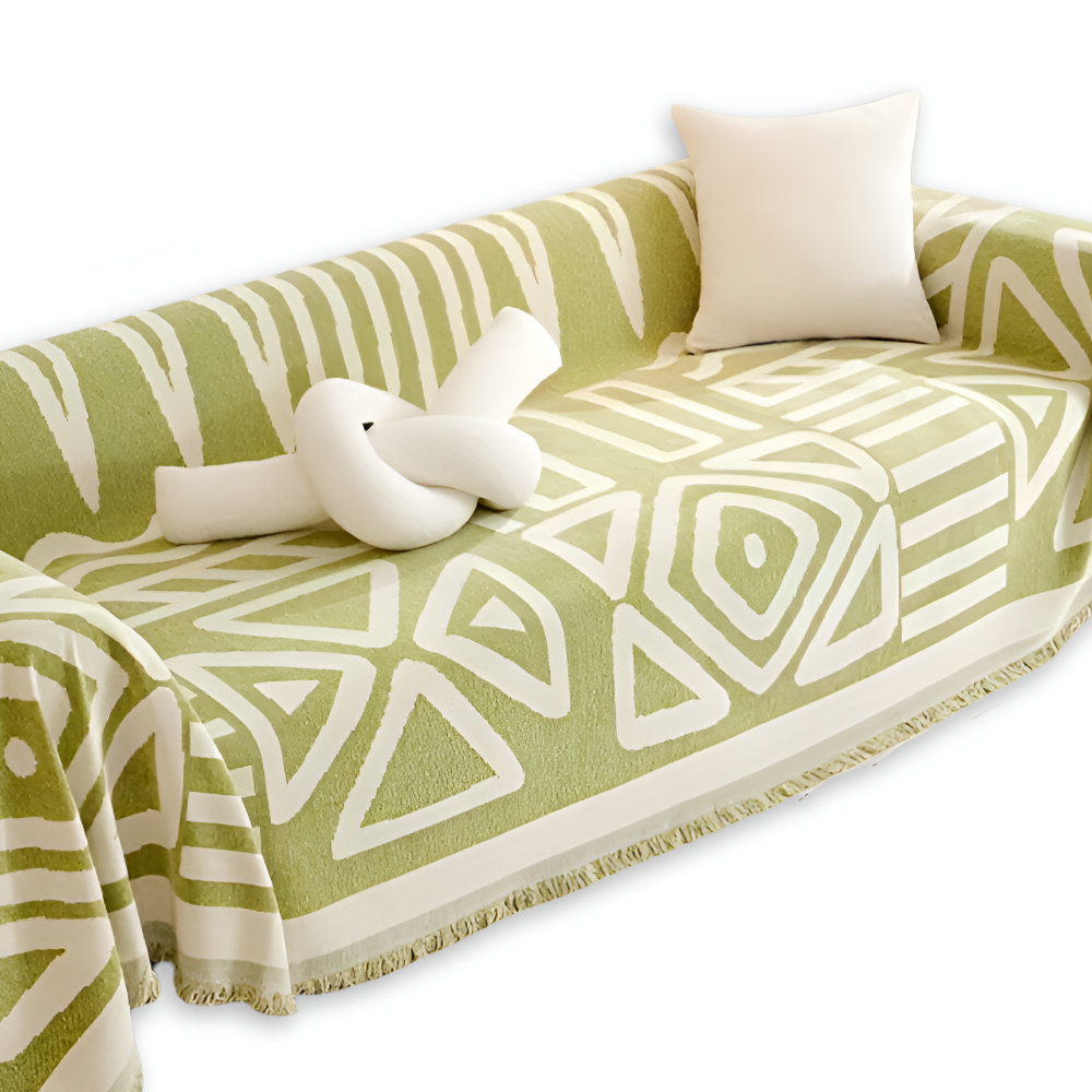 TasselBliss - Plaid -Chenille Wurfdecke Sofabezug rutschfest
