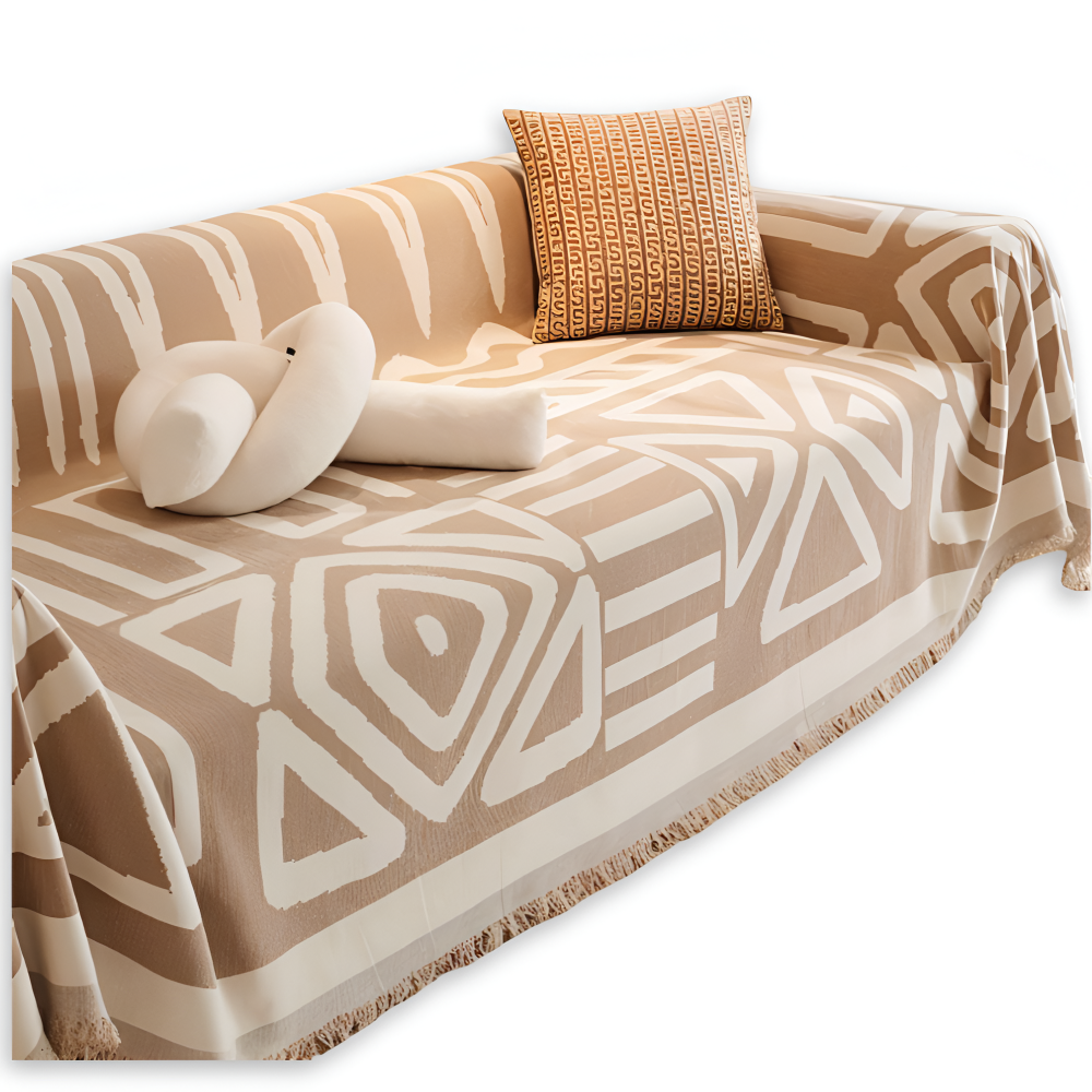 TasselBliss - Plaid -Chenille Wurfdecke Sofabezug rutschfest