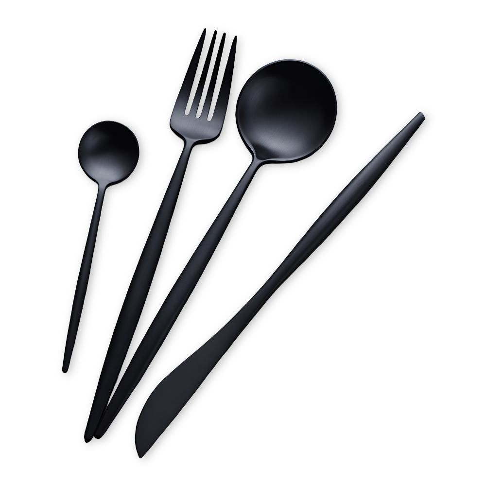 Besteckset - Edelstahl Besteckset 4-teilig extra dick