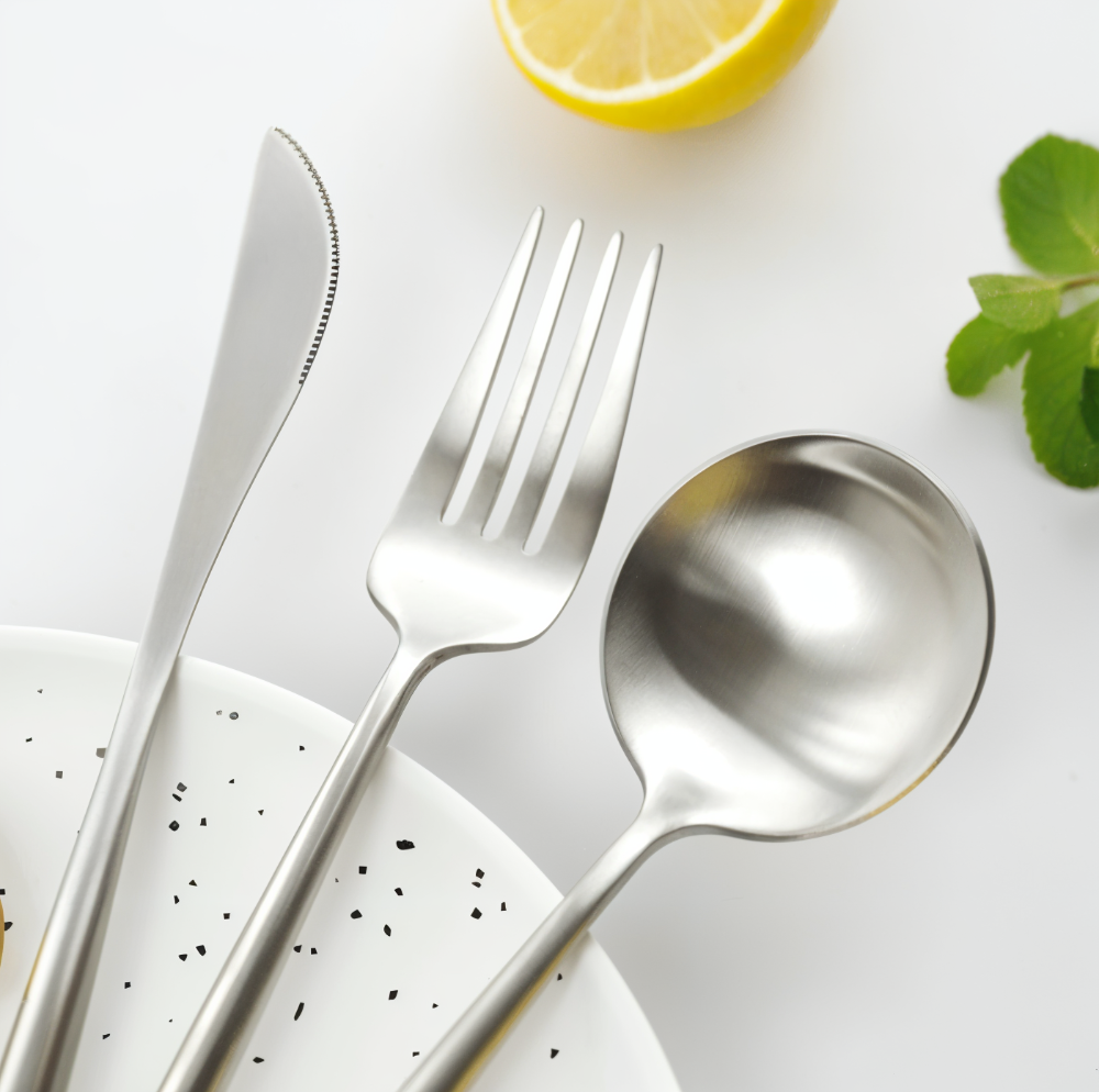 Besteckset - Edelstahl Besteckset 4-teilig extra dick