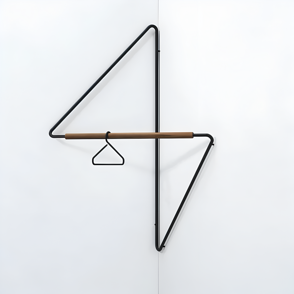 Garderobenständer - Metall & Holz geometrisch