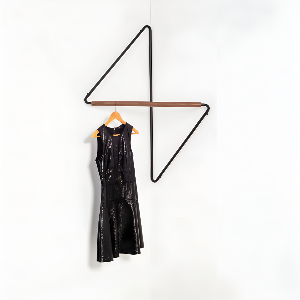 Garderobenständer - Metall & Holz geometrisch