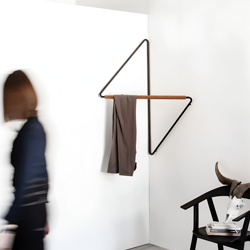 Garderobenständer - Metall & Holz geometrisch