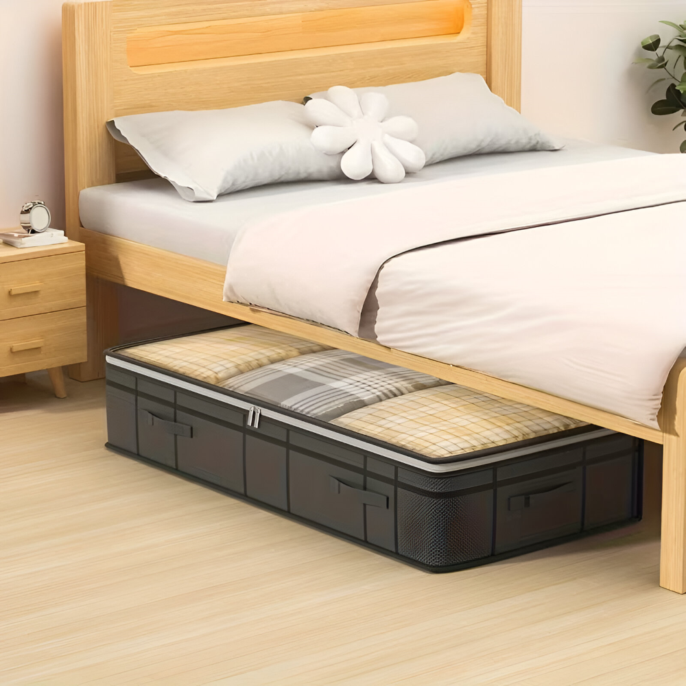 Unterbett-Aufbewahrungsbox - Transparentdeckel 100x50x18 cm