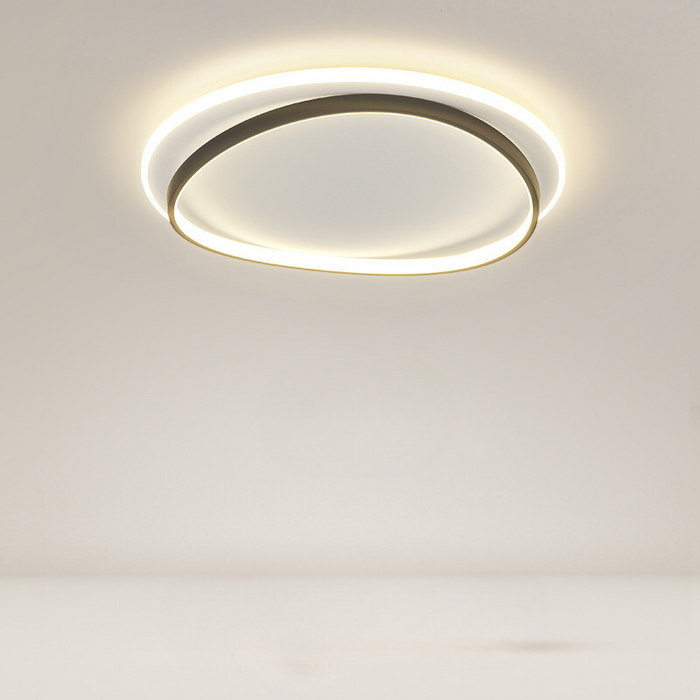 Stella - Moderne LED-Deckenleuchte, schwarz und gold