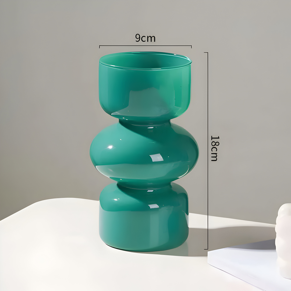 Vielseitige Nordic Glasvasen in verschiedenen Farben für stilvolle Dekoration