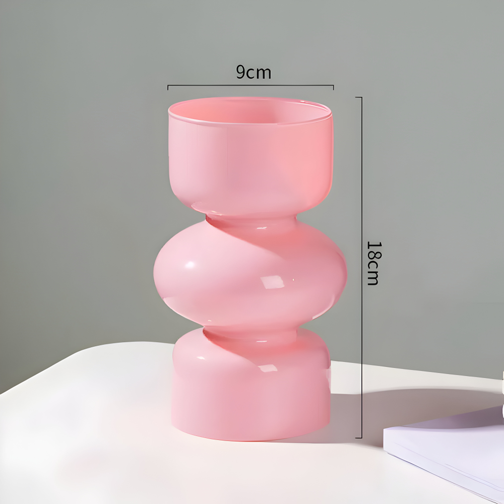 Vielseitige Nordic Glasvasen in verschiedenen Farben für stilvolle Dekoration