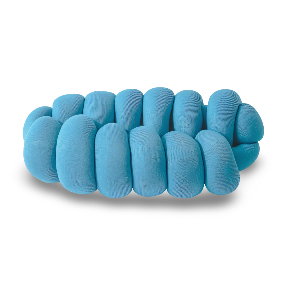 VividKnot - Baumwolle Gestrickt Deko Kissen für Sofa & Stuhl Bliss