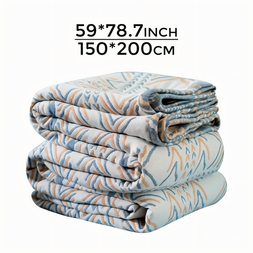 VividPure - Plaid - Wendbarer Sofa-Überwurf aus Baumwolle,
