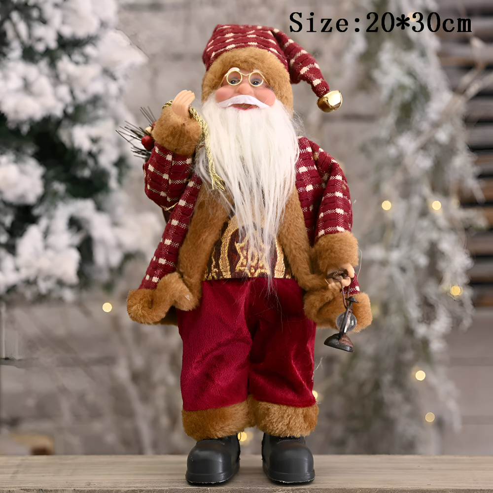 Vivid - Santa - Weihnachtsmann Ornament Harz & Stoff 20x30