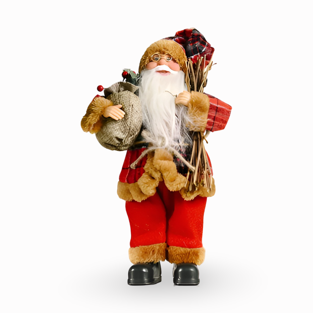 Vivid - Santa - Weihnachtsmann Ornament Harz & Stoff 20x30