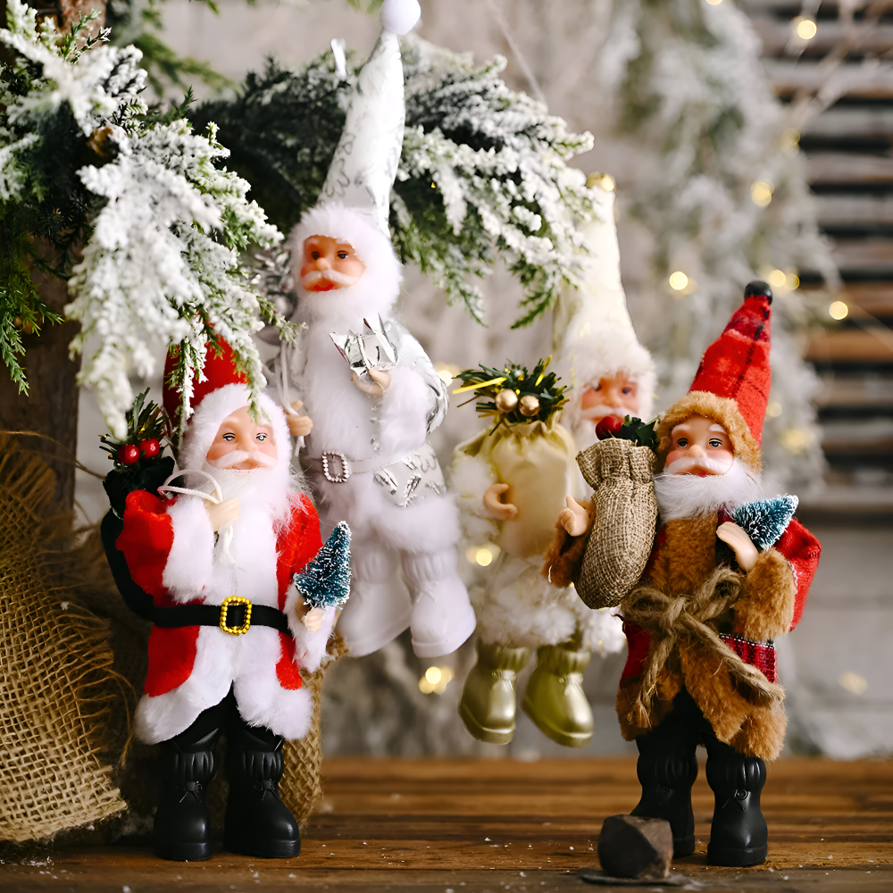 Vivid - Santa - Weihnachtsmann Ornament Harz & Stoff 20x30