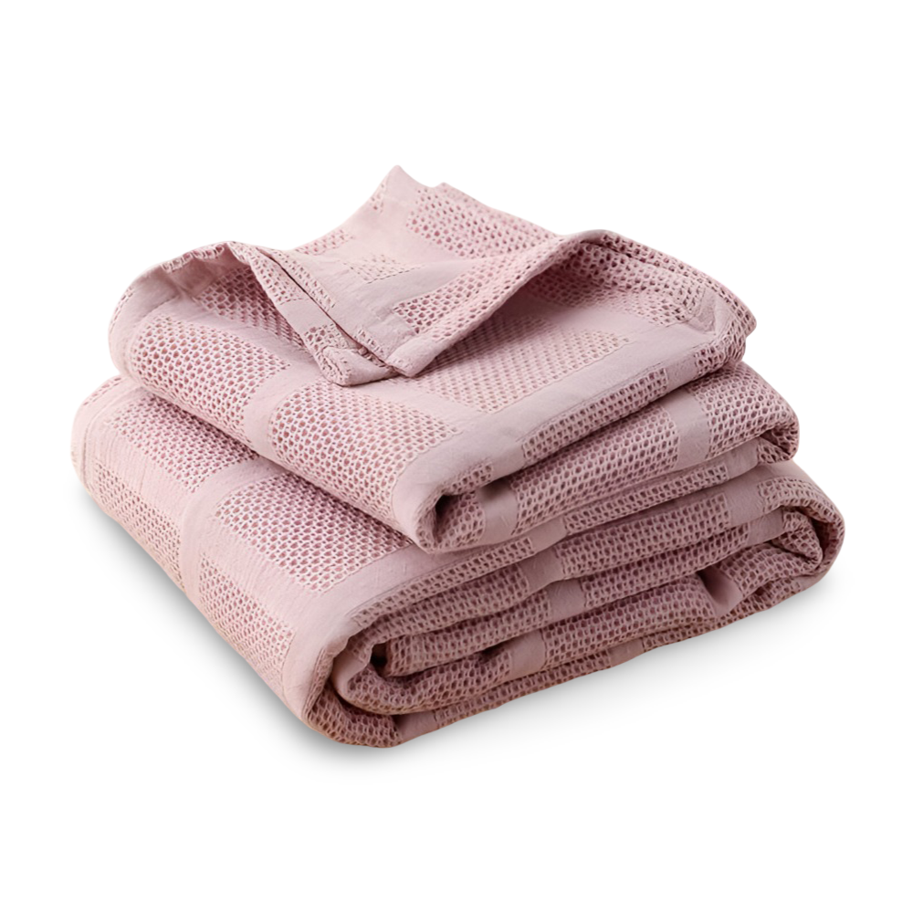 WaffleCloud - Plaid -Wohndecke Baumwollfleece hypoallergen,