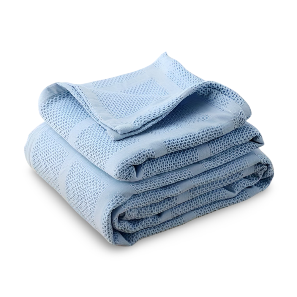 WaffleCloud - Plaid -Wohndecke Baumwollfleece hypoallergen,