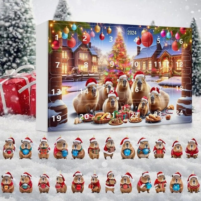 CapiNest - Adventskalender mit Capybara-Figuren