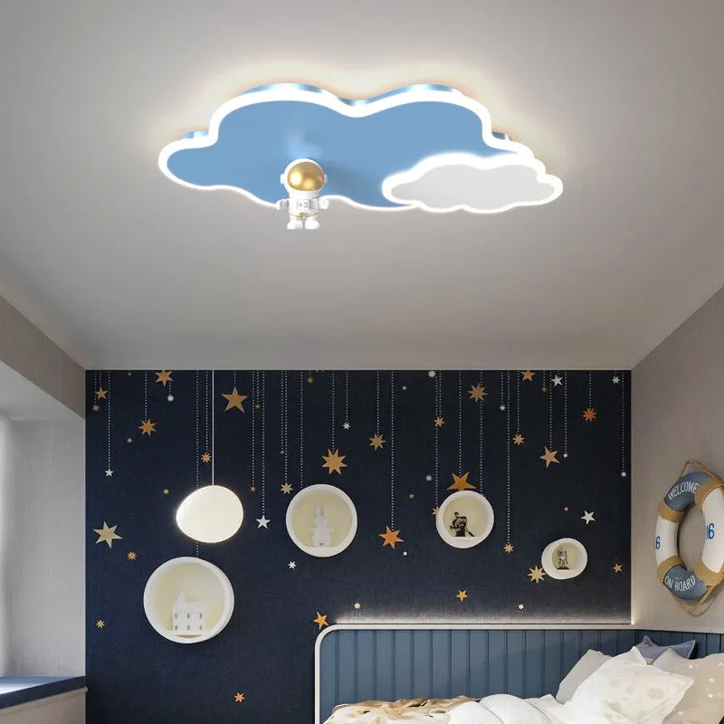 Astronaut - Kinderzimmer-Deckenleuchte Astronaut & Wolken