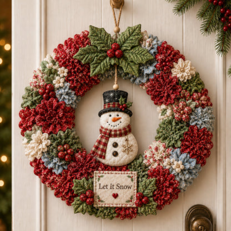 Kranvella – 3D-DIY-Set für Weihnachtskranz aus Stoff