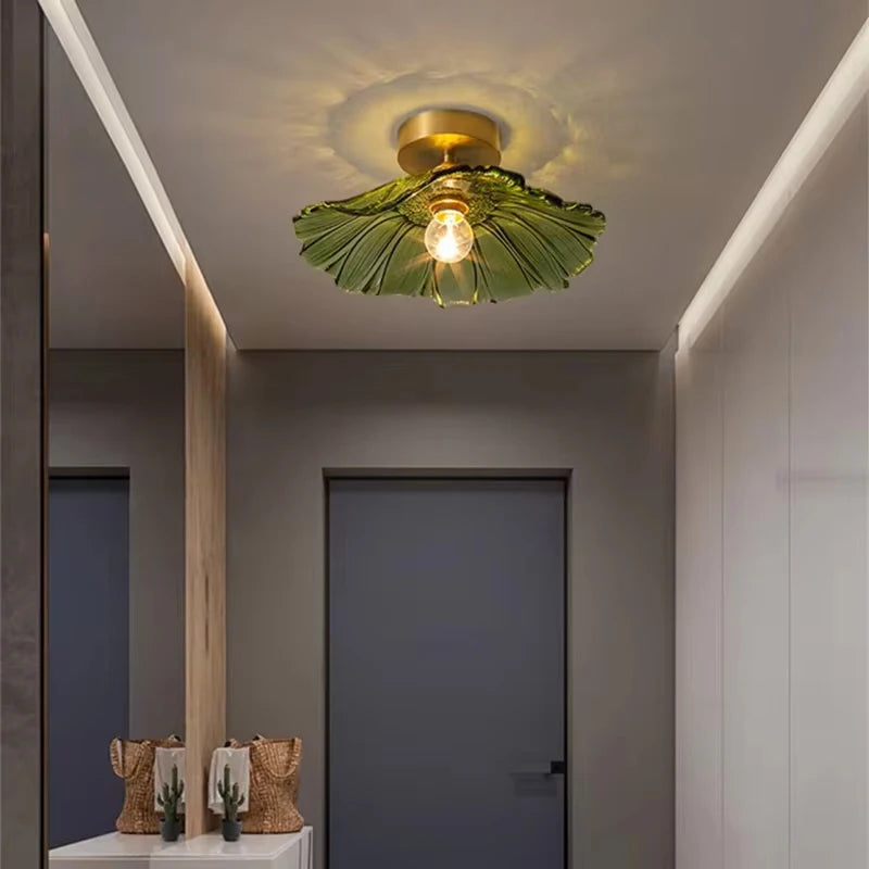 Celira - Art-Deco-Pendelleuchte aus Glas und Eisen