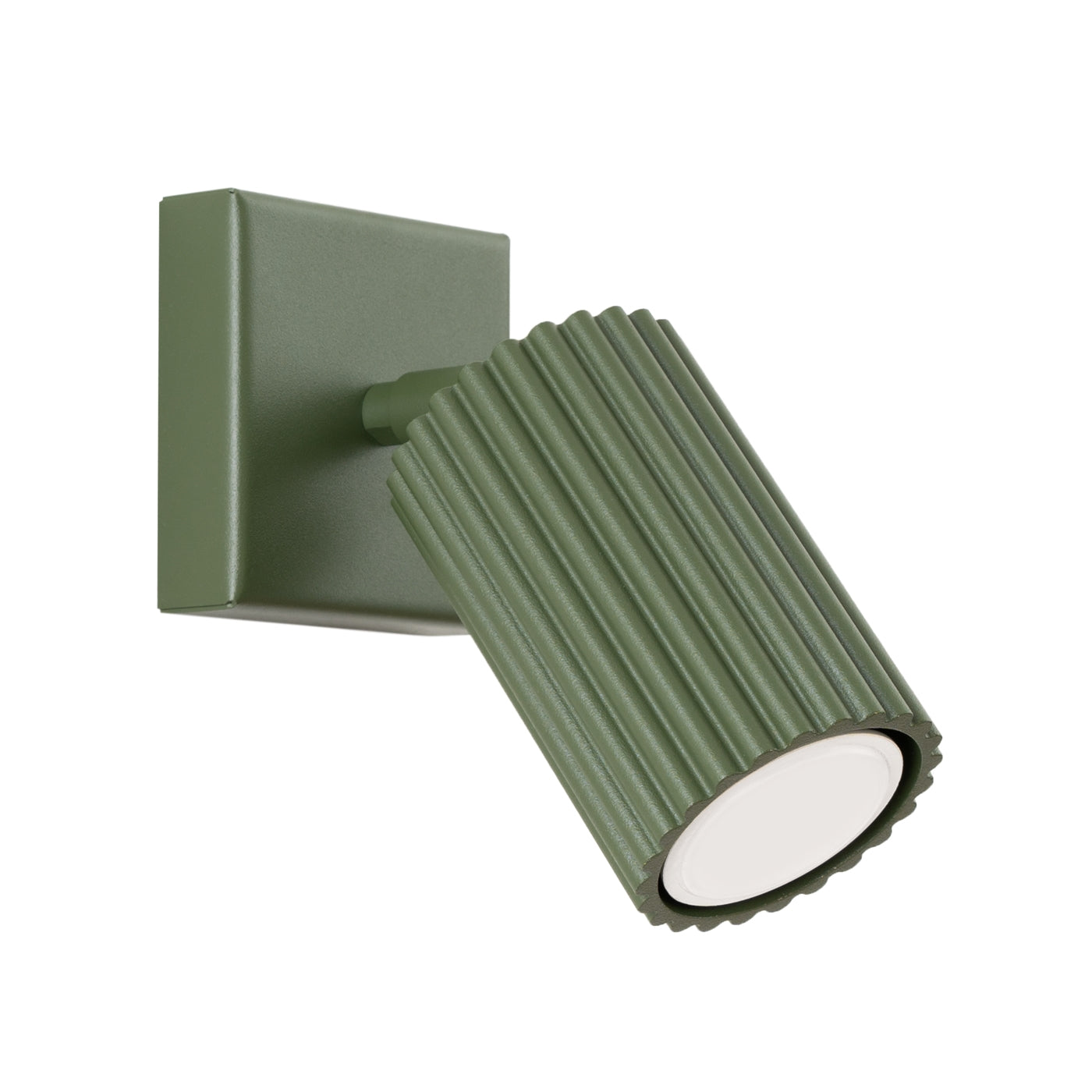Luzana - Wandleuchte aus Aluminium in Carbon-Olivgrün