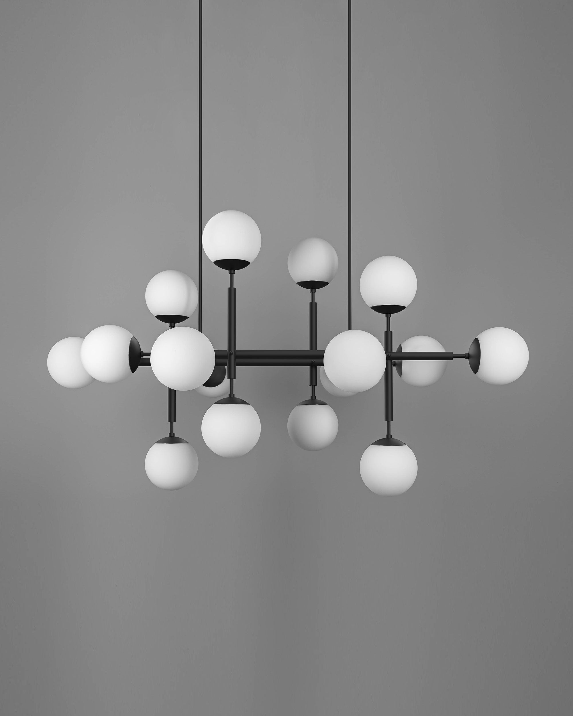 Metall/Glas - Designer-Pendelleuchte, Metall/Glas