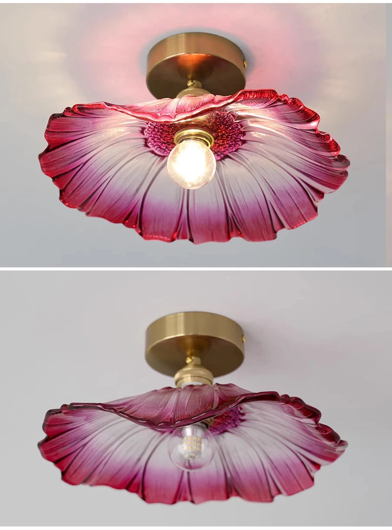 Celira - Art-Deco-Pendelleuchte aus Glas und Eisen