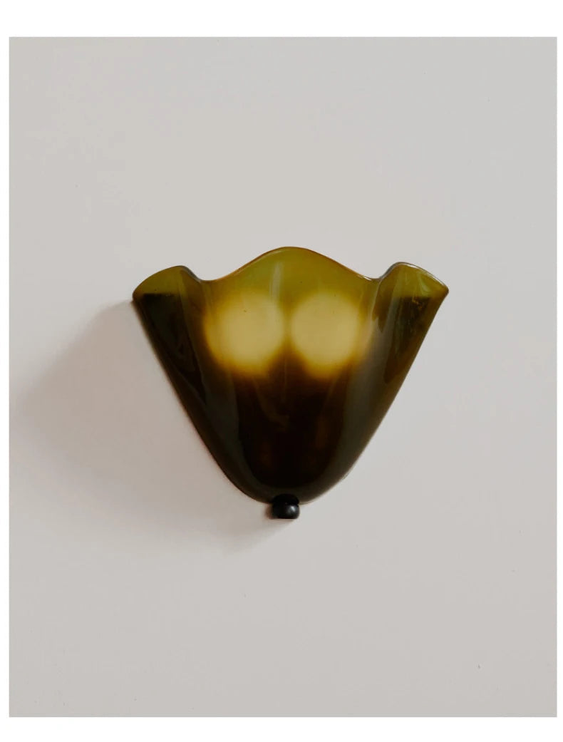 Murano - Wandleuchte aus farbigem Wabi-Sabi-Glas im