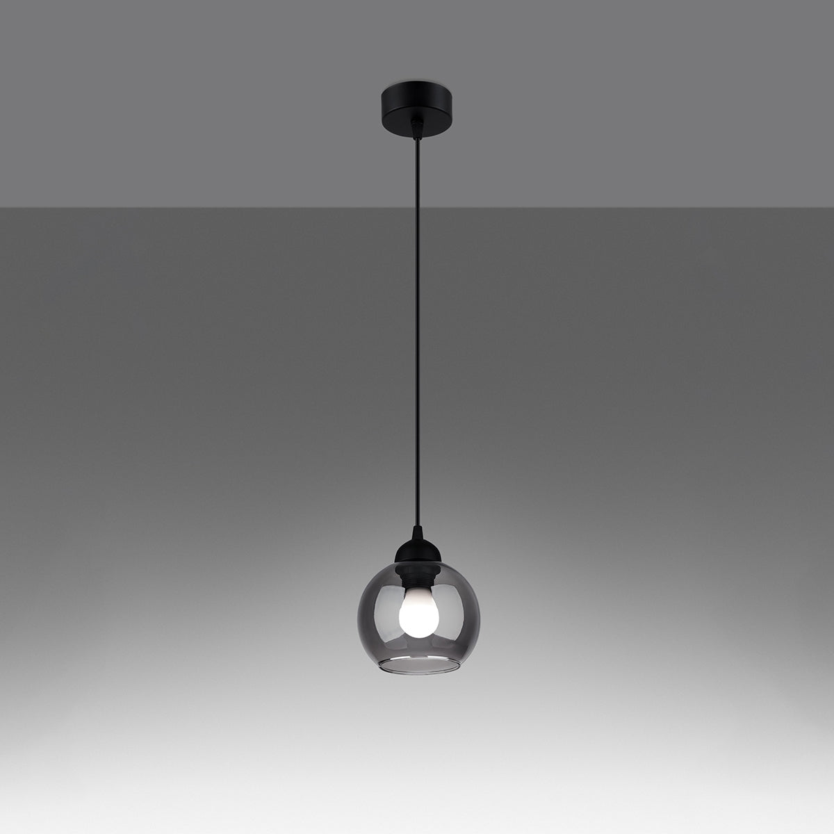 ALINO - 1 Pendelleuchte, schwarz