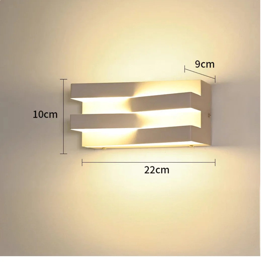 Vortia - LED-Außenwandleuchte IP65 aus Aluminium und