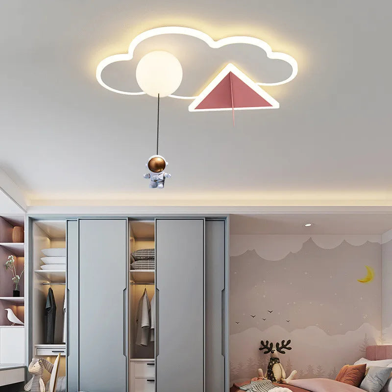 Astronaut - Kinderzimmer-Deckenleuchte Astronaut & Wolken