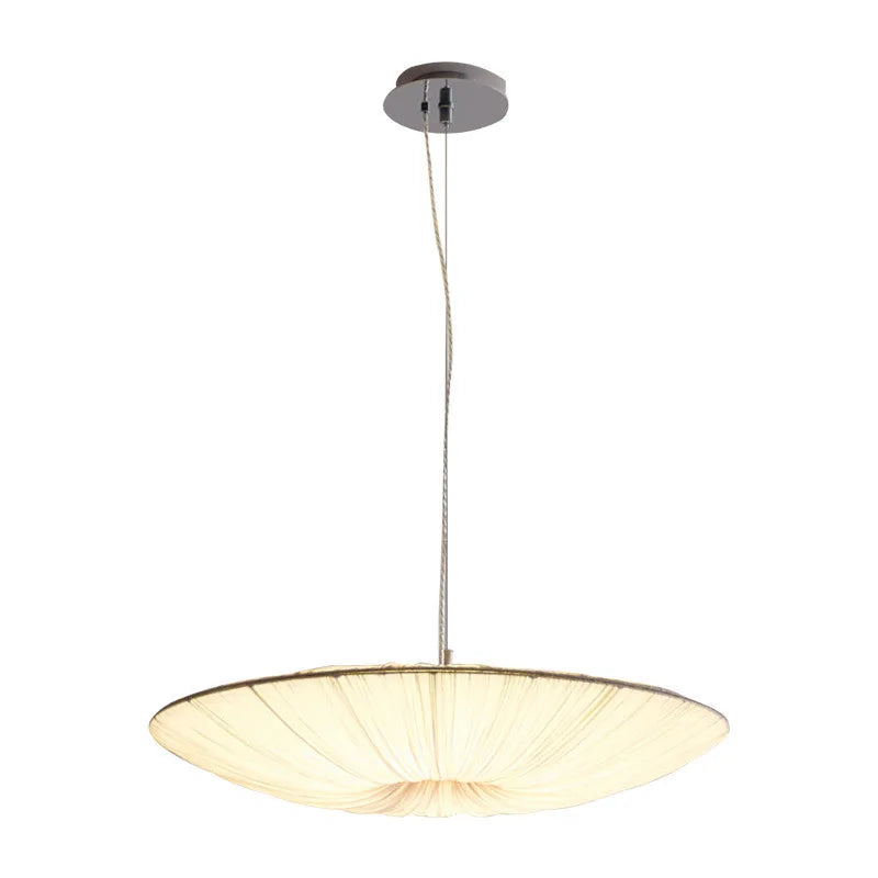 Rondea - Stoff-LED-Deckenleuchte Wabi-Sabi in Beige