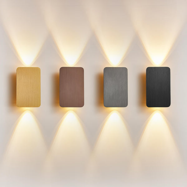 Rechteckige - LED-Wandleuchte, Aluminium